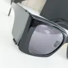 女性のための大きな黒い炎のサングラスビッグサングラスデザイナーSonnenbrille Gafas de sol uv400保護箱付きアイウェア
