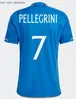 Italys soccer jerseys 2023 FEATURES INSCRIPTION FOR GIANLUCA VIALLI INSIDE COLLAR SCAMACCA CHIESA football shirts RASPADORI SPECIAL kids Maglia HOME AWAY