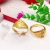 Fedi nuziali di alta qualità in oro chiaro Vietnam Shajin Lady Anello con apertura misura regolabile Multi stile regalo di gioielli squisiti Edwi22