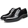 Oxfords skor f￶r m￤n brun svart aff￤r sn￶rning pu kontor brogue kl￤nningskor zapatos de vestir hombre d2a15