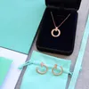 Gouden kristallen naam hanger voor heren ketting set ketting 18k diamanten kettingen ontwerper heren sieraden valentijnsdag kerstcadeaus voor vriendin groothandel dames uitverkoop