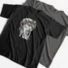 Men's T-Shirts COOLMIND 100% Cotton Streetwear David Print Cool T Shirt Funny Loose Tshirt o-neck t-shirt Tee Shirts Tops 230217