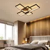 Chandelier Crystal Modern Style Led For Living Room Dining Bedroom Kitechen Ceiling Lamp Gold Rectangle Design Remote Control Light