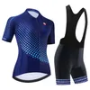 Rowerowy zestaw koszulki dla damskiego zestawu rowerowego Summer Outdoor Sport rower noszenie ubrań oddychające ubrania rowerowe mtb rowerowe garnitur v23