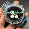 Zilveren roestvrijstalen herenhorloges diamanten rand grote wijzerplaat klassiek zakelijk horloge topkwaliteit kwarts horloge 292L