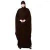 Etniska kläder Ramadan Abaya Muslimska kvinnor Khimar Prayer Hijab klänning Islamisk kimono kaftan Robe Burka Jilbab Arab Dubai Party Gown Jalabiya