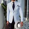 Herenpakken Blazers Traje Novio 2023 Royal Blazer Mannen Slim Fit Party Office Jurk Pak Enkele Knop Heren Jas Hombre Roken Uomo Tuxed