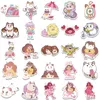 50 st animation Bee och Puppycat Stickers Cartoon Graffiti Kids Toy Skateboard Car Motorcykel cykel klisterm￤rke Dekaler Parti