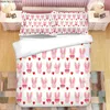 Bettwäsche-Sets Pink Roller Rabbit 3D-gedrucktes Bettwäsche-Set Bettbezüge Hüllen Tröster Bettwäsche-Set Bettwäsche Bettwäsche T230217