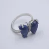 Cluster Rings Solid 925 Sterling Silver Ring The Widest 14mm Butterfly Lapis Lazuli