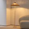 Lâmpadas de piso nórdicas vintage wabi sabi vento rattan arte led led sala de estar quarto quarto decoração de cabeceira canto de cabeceira