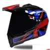 Casques de moto Haute Qualité Fl Face Casque Motocross Atv Moto Cross Downhill Offroad Dot Capacete1 Drop Delivery Mobiles Motorcy Dhnko