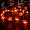 Corde per esterni Stringa luminosa impermeabile Led Lanterna USB Farfalla tricolore Fiocco di neve Stampo Decorativo Rame