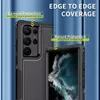 3-in-1-Anti-Fall-Hüllen für Samsung A24 4G A14 A54 5G S23 Ultra S23 Plus Ganzkörper-stoßfester Hybrid-Verteidiger Vorderseite Rückseite Panzerung Stoßstange 360 Hartplastik dreischichtige Haut