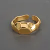 Trouwringen Jianery Punk Retro Geometrische Ring Vrouwelijke Luxe Onregelmatige Boho Sieraden Voor Vrouwen Mannen 2023