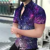 Camicie casual da uomo Camicia abbottonata Uomo Moda Fitness Manica corta T-shirt hawaiana Marchio per abbigliamento sportivo di qualità maschile cool