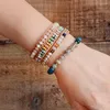 Strand Hommes Femmes Bracelets Laradorite Apatite Amitié Bracelets Punk Bracelet Amoureux Méditation Couples Bracelet Bijoux Cadeaux