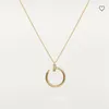 Srebrny projektant designerski Naszyjnik paznokci dla kobiet męskie miłośnicy ślubu prezent zaręczynowy para biżuterii NRJ31207066997