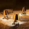 Lámpara LED nórdica de hierro para mesa, lámpara decorativa con Sensor táctil, luz de escritorio inalámbrica, lámpara de mesa recargable para dormitorio