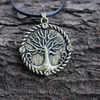 Łańcuchy 12PCS Fashion Tree of Life Moon i Słońca Naszyjnik