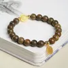 Strand 1pcs/lotto Bracciale di gioielli femme pulsera hombre vecchia pianta noce di legno rosario kralen bracciastre