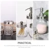 Bath Accessory Set Jar Mason Bathroom Holder Soap Accessories Dispenser Bottle Lotion Washing Jars Apothecary Cotton Wash Decor