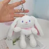 cute rabbit Plush pendant keychain hair ball super bag cartoon car ornament Bag pendants Kid gifts D01