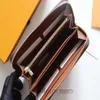 with box Sell zippy wallet new geninue Leather mens and womens long wallets purse card Holders 2021 G0xc#180F