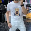 Men's T-Shirts Design New Men's Short Sleeve T-Shirt Printing Casual Fashion Trend Korean Men Clothing Factory Outlet