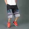 Shorts masculinos verão masculino esportivo shorts de basquete respirável PLUS TAMANHO 6XL 7XL Letra de retalhos shorts fitness shorts finos geometria vermelha z0216