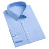 Chemises habillées pour hommes chemise à manches longues pour hommes vêtements à carreaux rayés peuvent être brodés Version ample sans fer hommes hommes