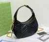 marmont underarity bag Designer Half Moon Bag Handbag Purse Leather حزام كتف قابل للتعديل