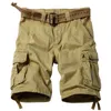 Men's Shorts 2022 summer Korean style army green cargo shorts men loose washing Multipocket army tactical cargo shorts for men size 2942 Z0216