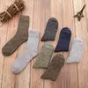 Мужские носки Hicken Wool Мужчины высококачественное полотенце Держите теплый зимний хлопковой рождественский подарок для человека, термического против холодного носка