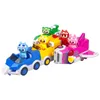 Figurines de jouets d'action 5 en 1 Super Dino Power Mini Force Transformation Jouets de voiture Figurines d'action Mini Force X Déformation Dirigeable jouet 230217