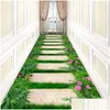 Dywany Kreatywny kwiat europejski korytarz portier do salonu Maty sypialni dywaniki schody kuchenne dywan antiskid el upuszczanie dostawę do domu dhe1v