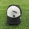 PSHOSAL BASEBALL CAP FÖR MÄNNER OCH KVINNER HIP HOP SKATEBOARD HAT BENT BRIM LETTER HATS MESH CAPS