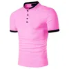 Polo da uomo ZOGAA Marca Polo da uomo 2023 Cotone manica corta Solid Casual Uomo Colletto alla coreana Camicie anti-restringimento Top