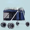 Hundbilsäte täcker husdjur barnvagn lätt vagn fyrhjul absorption vikande hundar transporter andas utomhus katt bärare Dog coversdog