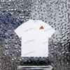 xinxinbuy Men designer Tee t shirt 23ss Paris move castle flame Embroidery short sleeve cotton women white black grey S-2XL