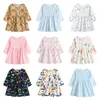 Vestidos para niñas Primavera Otoño 06T Manga larga Estampado lindo Ropa para niños Princesa para niños Vestido de fiesta Concurso 230217