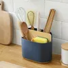 Kitchen Storage Original Design Cutlery Tableware Cage Drain Spoon Box Plastic Compartment Drawer Rack For