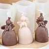 Candles Cartoon Praying Angel Silicone Mold Figure Love Wings Girl Making Resin Soap Gifts Craft Supplies Home Decor 230217