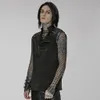 Mäns västar Punkrave Punk Handsome Daily Wear Asymmetric Personality Sleeveless Pullover 230217