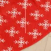 Christmas Decorations Tree Skirt With Snowflakes Printed Elegant And Classic Pattern For Home Living Room TS1