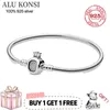 Bracelets de charme 100% Luxo 925 Pulseira de coroa de prata esterlina para mulheres Fit Fit Design Charms Bangle DIY Jóias de alta qualidade 230216