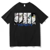Herr T-shirts Japansk anime Blått lås Isagi Yoichi Chigiri Hyoma Grafisk T-shirt Tecknad Manga T-shirt Herr Dam Bomull T-shirt Man Svart T-shirt J230217