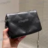 CC marka omuz çantaları çift kapitone klasik kadınlar mini omuz çantası elmas kafes deri lüksler çanta Birkin kart tutucu tasarımcı crossbody çanta para pur