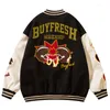 YICIYA Men's Jackets Streetwear 2023 Hip Hop Oversized Vintage Baseball Jacket Letter Ball Embroidery Patchwork Harajuku College Varsity