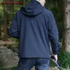 Mensjackor Mantlconx Windbreaker Waterproof Military Hooded Coat Spring Men Casual Mankläder 4xl 230216